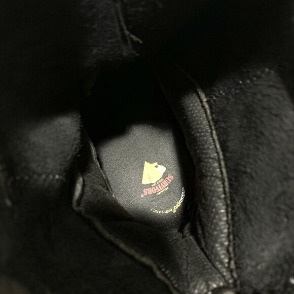 HERMAN SURVIVORS Black Leather Steel Toe Slip On Work Boots Slip Resistant Sz 14 - Picture 10 of 13